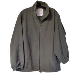 Sportsmaster Full Zip 100% Fleece Jacket Size Large